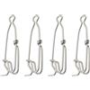 Buxuaaaa 4 ganci per ramo con palangari a scatto rapido esche connettore per pesca con palangari e clip a scatto accessorio da pesca per esche rapide
