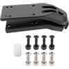 Generic Skateboard Bracket Base Surfskate Adattatore Ponte Skate Hardware Longboard Bulloni Viti Montaggio Facile Robustezza Lega Alluminio Funzione Migliorat, Nero