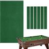 Generic Tavolo da biliardo in feltro - Tovaglia per tavoli da biliardo da 2,1 m, 2,4 m, 2,7 m, in morbido tessuto verde, robusto, professionale, perfetta per bar, hotel, sala giochi, uso confortevole