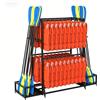 Joytar Rack per lo stoccaggio di giubbotti di salvataggio, supporto per pagaie da kayak, organizzatore per pagaie, rack per attrezzatura da rafting, rack su ruote, sistema di stoccaggio per centri rafting