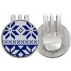 no/no Fiocco di neve Quadrilatero Nordic Illustration Pattern Golf Ball Marker Cappello Cap Clip Smalto Magnetico