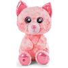 NICI Glubschis: L'Originale - Glubschis Dreamie Gatto 45 cm - Gattino di Peluche con Grandi Occhi Luccicanti - Morbido micio di pezza per Gli Amanti dei Pupazzi Imbottiti