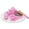 New Classic Toys Woet® Set Alzata per Torte Giocattolo in Legno per Bambini - con Torte, Pasticcini e Alzata - Giocattolo per Festa del tè - Gioco di Ruolo per Cucina - A Partire da 3 Anni