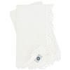 Linen & Cotton Set di 2 Tovaglioli In Stoffa CELESTE,100% Lino - Bianco (39 x 39cm)