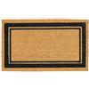 Social crazy Tappeto zerbino personalizzato - cornice nera - cocco naturale ideale per ingressi (Cocco naturale, 90x60 cm)