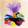 LQNHAV LQNAHV - Piume di struzzo decorative, per centrotavola nuziali, feste, artigianato fai da te, decorazione per la casa, 50 pezzi, 35-40 cm, colore: viola