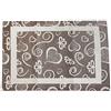 PERLARARA TAPPETO CLASSIC ARREDO MULTIUSO BAGNO CUCINA SALA CINIGLIATO Antiscivolo Lavabile Lavatrice (CM 66 x 180, TORTORA - B)