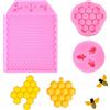 Xthrotsenk 3 stampi a nido d'ape in silicone a forma di alveare fondente bombo, api, caramelle, cupcake, alveare, cioccolatini, decorazioni per torte, stampi in silicone