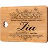 Apjielop Regalo Zia, Regalo Zia Compleanno, Regalo per Zia, Regali per Zia Cucina Utili, 'Tutto è Migliore Quando Mia Zia Cucina' Tagliere in Bambù.