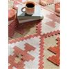 RugVista Saga Kilim, Tappeto per interni ed esterni, Kilim Modern, 160 x 230 cm, Rettangolare, Pelo medio, Porch, Lavabile solo a mano, Resistente ai raggi UV, Beige/Multi