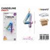 Sunlux Candeline Pastel Metal N. 4 9Cm /Pz Da 12**