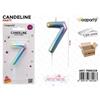 Wooparty Candeline Pastel Metal N. 7 9Cm /Pz Da 12**