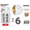 Sunlux MAGNETI IN ACCIAIO NUMERI 6PCS 2.5CM /PZ DA 12**