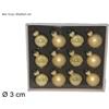 Gadgetland Palla Vetro 3Cm Set 12Pz Oro In Box Yj24046G