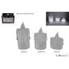 Sunlush Home Candele Led Set 3Pz In Box Bianco Freddo Candle Led 3Pcs Cold