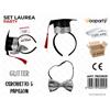 Wooparty Set Party Laurea Glitter 2Pcs /Pz Da 6**