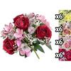 Nuova Bamar BOUQUET ROSE E ORTENSIE 31CM 4 ASS.