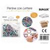 Sunlux Perline Con Lettere Forate Col. 4*7Mm 140Pcs /Pz Da 12**