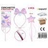Wooparty Cerchietto C/Bacchetta 2Pcs Ass.