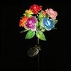 Generico Lampada Fotovoltaica A Fiori Finti - Illuminazione Decorativa Da Giardino, Lampadina A Fioritura Resistente Alle Intemperie | Luce Calda Per Feste Sul Balcone, Ornamento Con Rosa Artificiale