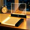 TDTOD Lampada Libro Piatta, Luce per Libri a LED Intelligente, Portatile Lampada da Lettura Con Timer e Luci a 3 Colori, Ricaricabile Lampada Lettura a Pannello per la Lettura Notturna
