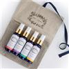 BALIPURA Spray purificante Aria Pure Love Grounding Protection Let Go - con Cristalli e Olio Essenziale di Lavanda - Confezione Regalo con Sacchetto di Lino - Fatto a Mano a Bali, 100 ml