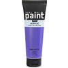 FeelMyPaint Colore acrilico 120 ml (Viola), PV23, violetto. Colore altamente pigmentato per dipingere su tela, carta, tessuto, legno, vetro, ceramica, metallo, pietra.