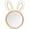 ATMOSPHERA CREATEUR D'INTERIEUR - Specchio per Bambini Coniglio Pino 24x38cm