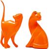 SIMDIM Statue da camera moderne, decorazioni per la casa, ornamenti a statua di gatto, statuette artistiche di gatto, accessori decorativi per la casa, sculture astratte decorazioni per soggiorno, ufficio