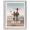 Victor cornice portafoto "Rubens" oro bianco 18x24 cm - profilo: 30 x 20 mm - stile barocco antico - vetro vero - decorazione per la casa