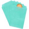 Quotidian Sacchetti carta antiunto 7,6x12,7 cm, 100 pezzi | Carta antiunto per alimenti blu per panetteria, snack, confetteria (formato A7 · 3x5 pollici)