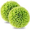 GIANTEX Set di 2 palline di bosso artificiali da 28 cm, piante faute rotonde per interni ed esterni, foglie realistiche, decorazione da appendere per giardino, casa (verde)