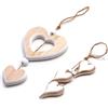SZMK 2 Pezzi Decorazioni per Finestre da Appendere,Decorazioni Cuore In Legno,SZMK Ciondolo Decorativo Cuore,Ciondolo Matrimonio Legno,Pendenti Cuori Ornamenti,Cuoricini Decorativi per Casa, L'ufficio