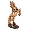 Goshyda Statua di Cavallo in Piedi in Resina, figurina Artistica di Cavallo da 12,4 Pollici Statuetta Decorativa di Arte di Cavallo Decorativa, per la Decorazione Domestica(bs-021 Colore Rame)
