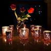Yibang 12 bicchieri in vetro, oro rosa macchiato, portacandele per tavolo, in vetro di mercurio, portacandele Bulk per tealight, decorazione per compleanno, feste, decorazione per la casa
