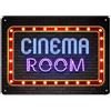 Artylicious Cartello decorativo per sala cinema, formato A4, in metallo