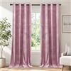 Ystyle Tende Per Interni In Velluto 2 Pezzi, 117x137 cm, Termiche Isolanti Anticaldo Tende Oscuranti Per Interni Per Camera Da Letto E Soggiorno Moderno, Curtains Con Anelli, Rosa