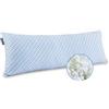 Flantree Cuscino per il corpo per adulti, lungo cuscino per dormire, in memory foam e fodera rinfrescante con chiusura lampo, cuscino per dormire sul fianco, 136 x 51 cm