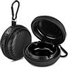 DESPOINA 2 Pezzi Posacenere Portatile, Cerniera Portacenere Tascabile, Mini Posacenere con Portachiavi, Sigillato Antiodore per Viaggi, Fumatori Campeggio e Outdoor (Strisce-2)
