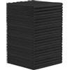 Orighty Panni per la pulizia, 30,5 x 30,5 cm, confezione da 24, in microfibra altamente assorbente, panni senza pelucchi per uso multiplo, potenti stracci per la pulizia di casa, cucina, auto (nero)