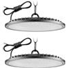 Litglobe Faretto LED UFO 200W 2 Pezzi,6500K Bianco Freddo UFO Lampada da Officina Industriale,20000LM Super Luminose LED Industriale Faretto,IP65 Impermeabile Lampada da Garage per Fabbrica Officina Fienile