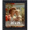 Victor Rubens Cornice portafoto, 20 x 25 cm, nero, telaio: 30 x 20 mm, con vero vetro, stile barocco vintage