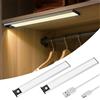 aceyoon Luci Led per Armadi 4 Modalità, 2 Pezzi Luci Armadio con Sensore Movimento Regolabile 3 Colori, Lampada Sottopensile Cucina LED Ricaricabile Senza Fili per Garage Armadio Scala