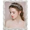 DIKAR Cornice portafoto con perle per matrimonio, placcata argento con finitura in acrilico HD, con strass, per decorazione orizzontale e verticale da tavolo, 20 x 25 cm