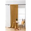 Cotton Market Tende 270 x 140 cm - Tende per finestre e porta del balcone - Tenda per la casa su nastro - Tende oscuranti - Senape