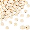 PH PandaHall 200pz Perline di Legno Rotonde Piatte Naturali, Perline di Monete di Legno da 12.5 mm Fette di Legno Rotonde Non Finite per Creazione di Gioielli, Foro: 2mm