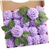 N&T NIETING Fiori artificiali, 20 fiori di dalia finti con foglie e steli, dalia in schiuma, fai da te, per bouquet da sposa, centrotavola, composizioni floreali, doccia, feste, decorazione per la
