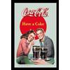 empireposter Empire 537256 - Quadro Coca Cola - Coppia su Vetro Stampato, con Cornice in plastica Effetto Legno, 20 x 30 cm