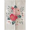 Surwin Noren Giapponese Tenda da Porta in Lino, Stile Cinese Giapponese Noren Divisorie Lunga Tappezzeria per Finestra Cucina Ristorante Negozio Doorway Decorazione (85x150cm,Peonia)