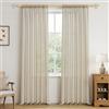 MRTREES Tenda Beige Trasparente Alta 250 cm, Larga 140 cm, con Passante per Bastone, Set da 2 Pezzi, Tende Trasparenti per Soggiorno, Camera da Letto, Cameretta e Cucina